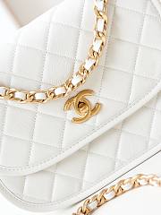 Bagsaaa Chanel Messenger Bag AS4845 White Calfskin - 16.5 × 23.5 × 5.5 cm - 3