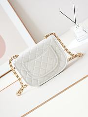 Bagsaaa Chanel Messenger Bag AS4845 White Calfskin - 16.5 × 23.5 × 5.5 cm - 2