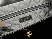 Bagsaaa Chanel 22 Small Handbag Black Calfskin & Patent AS3260 - 35 × 37 × 7 cm - 3