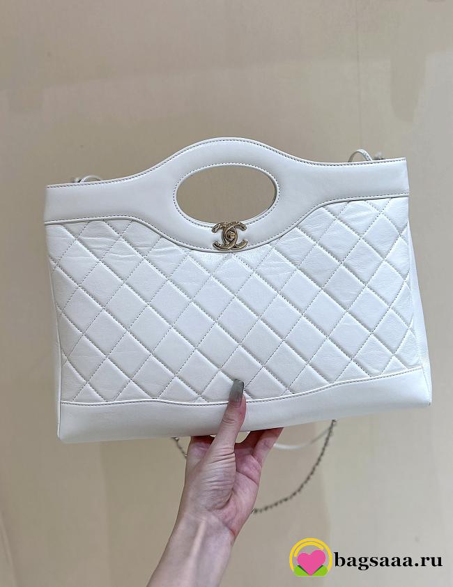 Bagsaaa Chanel Shopping Bag AS4854 White - 30 × 36 × 9 cm - 1