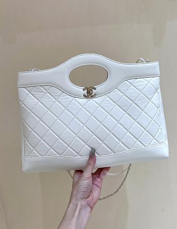 Bagsaaa Chanel Shopping Bag AS4854 White - 30 × 36 × 9 cm