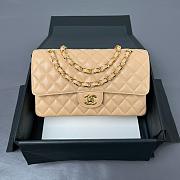 Bagsaaa Chanel Flap Bag Light Beige Caviar & Gold - 25cm - 1