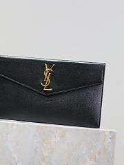 Bagsaaa YSL Uptown Pouch In Grain De Poudre Leather 565739 Black & Gold - 27 x 16 x 2 CM - 3