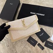 Bagsaaa YSL Uptown Pouch In 565739 Micro Raffia - 27 x 16 x 2 CM - 1