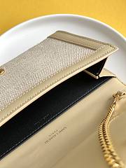 Bagsaaa YSL Uptown Chain Wallet In Micro Raffia 607788 - 19 x 12 x 3 CM - 2