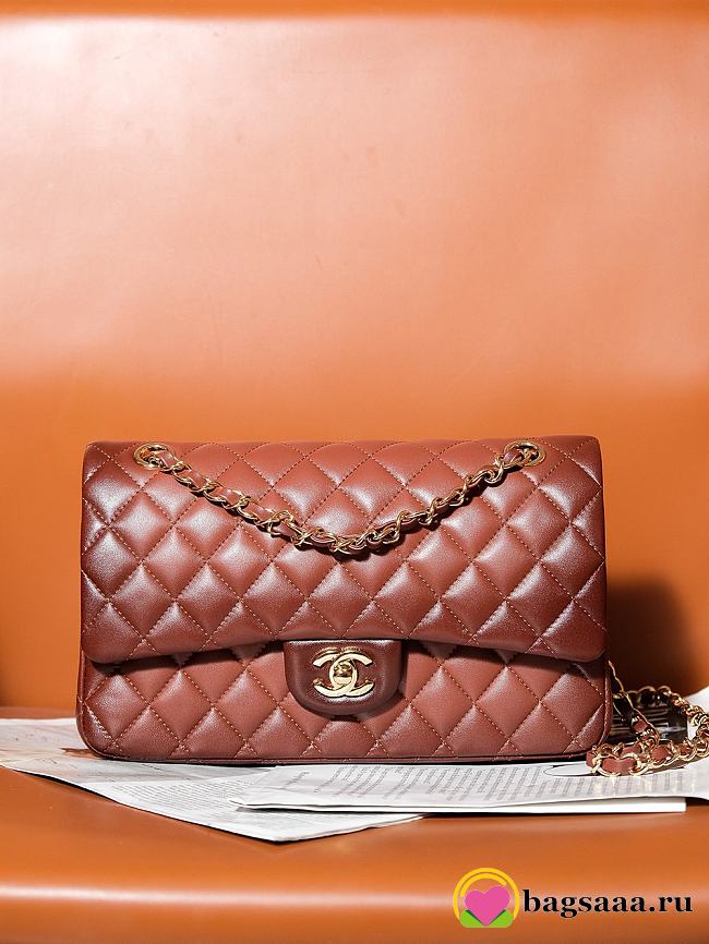 Bagsaaa Chanel Flap Bag Classic 11.12 Gradient Lambskin Brown A01112 - 15.5 × 25.5 × 6.5 cm - 1