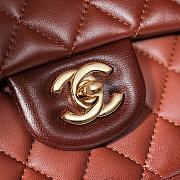 Bagsaaa Chanel Flap Bag Classic 11.12 Gradient Lambskin Brown A01112 - 15.5 × 25.5 × 6.5 cm - 2