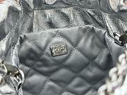 Bagsaaa Chanel 22 Mini Handbag Metallic Lambskin Silver AS3980 - 20 × 19 × 6 cm - 2