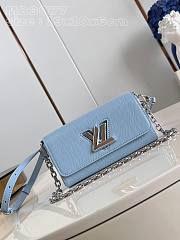 Bagsaaa Louis Vuitton M83478 Twist West Pochette Bag Ice Blue - 19 x 10.5 x 6.5 cm - 1