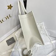 Bagsaaa Medium Dior Book Tote White Macrocannage Calfskin - 36.5 x 28 x 16.5 cm - 3