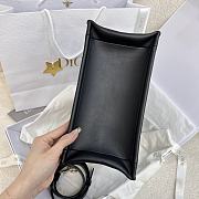 Bagsaaa Small Dior Book Tote Black Macrocannage Calfskin - 26.5 x 22 x 14 cm - 4