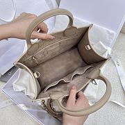 Bagsaaa Small Dior Book Tote Powder Beige Macrocannage Calfskin - 26.5 x 22 x 14 cm - 4