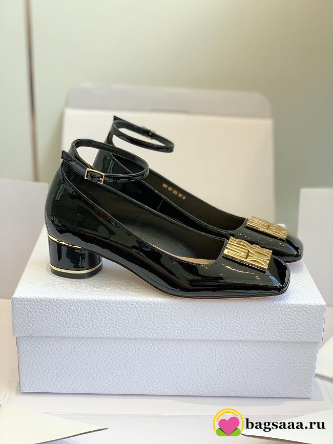 Bagsaaa Miss Dior Pump Black Patent Calfskin - 1