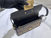 Bagsaaa Miss Dior Flap Bag Black Miss Dior Allover Calfskin with Gold-Finish Studs - 22 x 11 x 6 cm - 3