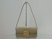 Bagsaaa Miss Dior Flap Bag Rope Beige Patent Calfskin - 22 x 11 x 6 cm - 1