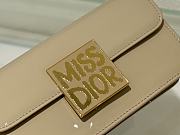 Bagsaaa Miss Dior Flap Bag Rope Beige Patent Calfskin - 22 x 11 x 6 cm - 4