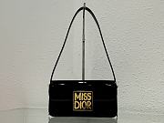 Bagsaaa Miss Dior Flap Bag Black Patent Calfskin - 22 x 11 x 6 cm - 1