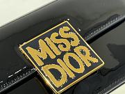 Bagsaaa Miss Dior Flap Bag Black Patent Calfskin - 22 x 11 x 6 cm - 4