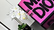 Bagsaaa Large Dior Book Tote Two-Tone Fuchsia and Purple Miss Dior Graffiti Embroidery - 42 x 35 x 18.5 cm - 2