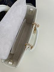 Bagsaaa Dior Medium Lady D-Joy Bag White Graphic Cannage Calfskin - 26 x 13.5 x 5 cm - 4