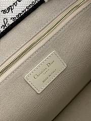 Bagsaaa Dioramour Medium Dior Book Tote White Embroidery with Black and Red Je Vous Adore Motif and White Calfskin - 36.5 x 28 x 16.5 cm - 2