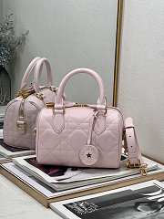 Bagsaaa Dior Groove 20 Bag Pale Pink Macrocannage Calfskin - 20.5 x 13.5 x 12 cm - 3