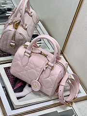 Bagsaaa Dior Groove 20 Bag Pale Pink Macrocannage Calfskin - 20.5 x 13.5 x 12 cm - 2