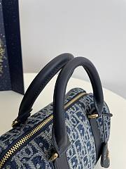 Bagsaaa Dior Groove 20 Bag Blue Denim Dior Oblique Jacquard - 20.5 x 13.5 x 12 cm - 2