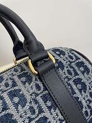 Bagsaaa Dior Groove 20 Bag Blue Denim Dior Oblique Jacquard - 20.5 x 13.5 x 12 cm - 4