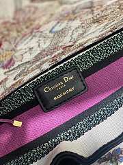 Bagsaaa Dior Medium Lady D-Lite Bag white multicolor Dior 4 Saisons - 24 x 21 x 12 cm - 2