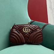 Bagsaaa Gucci GG Marmont Small Shoulder Bag 798715 Red - 24.5 x 15 x 9 cm - 1