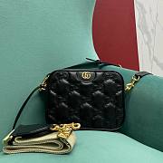 Bagsaaa GG Matelassé Small Shoulder Bag ‎702234 Black - 21.5 x 17 x 7.5 cm - 1