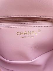 Bagsaaa Chanel Mini Classic Handbag With Top Handle AS2431 Light Pink - 12 × 20 × 6 cm - 2