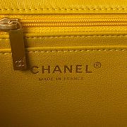 Bagsaaa Chanel Mini Classic Handbag With Top Handle AS2431 Yellow - 12 × 20 × 6 cm - 4