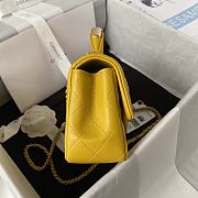 Bagsaaa Chanel Mini Classic Handbag With Top Handle AS2431 Yellow - 12 × 20 × 6 cm - 2