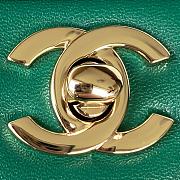 Bagsaaa Chanel Mini Classic Handbag With Top Handle AS2431 Green - 12 × 20 × 6 cm - 4