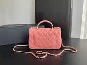 Bagsaaa Chanel Mini Classic Handbag With Top Handle AS2431 Pink - 12 × 20 × 6 cm - 3