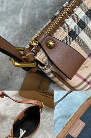 Bagsaaa Burberry Haymarket Check Shoulder Bag - 21x14x5 cm - 3