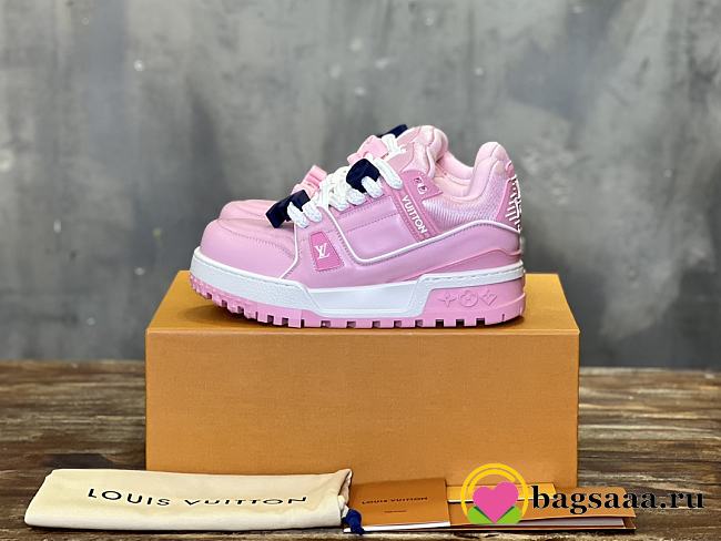 Bagsaaa Louis Vuitton LV Trainer Maxi Sneaker Pink - 1