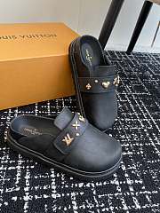 Bagsaaa Louis Vuitton LV Cosy Flat Comfort Clog Black - 4