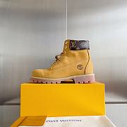 Bagsaaa Louis Vuitton LV x Timberland Ankle Boot Beige - 1