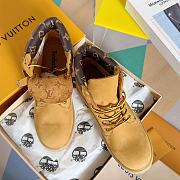 Bagsaaa Louis Vuitton LV x Timberland Ankle Boot Beige - 2