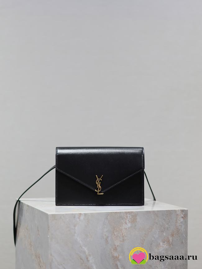 Bagsaaa YSL Mini Envelope Black & Adjustable Strap 785281 - 19 x 12 x 4 cm - 1