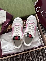 Bagsaaa Gucci Women's Gucci Re-Web sneaker 785728 White & Pink - 3