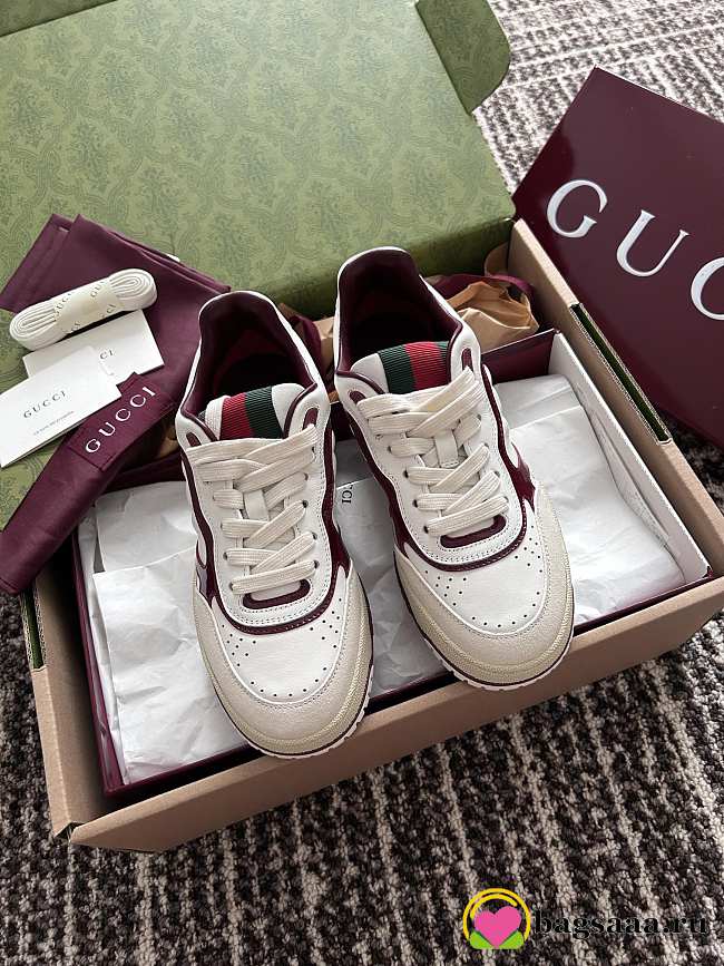 Bagsaaa Gucci Women's Gucci Re-Web sneaker 785728 White & Red - 1