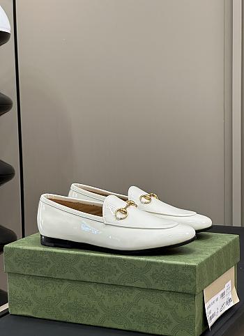 Bagsaaa Women's Gucci Jordaan Loafer White Patent