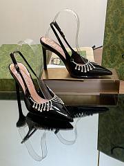 Bagsaaa Gucci Women's pump with crystal chain ‎805306 black - 10.5cm - 1