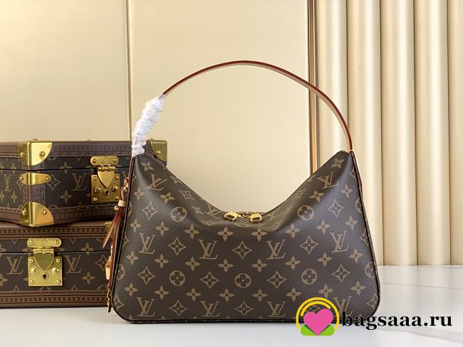 Bagsaaa Louis Vuitton M11952 Slouchy PM Monogram - 33 × 22 × 9cm - 1