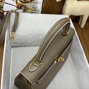 Bagsaaa Hermes Kelly Etoupe Epsom & Gold Hardware - 25cm - 5