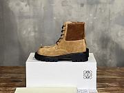 Bagsaaa Loewe Sierra combat boot in suede Brown - 1